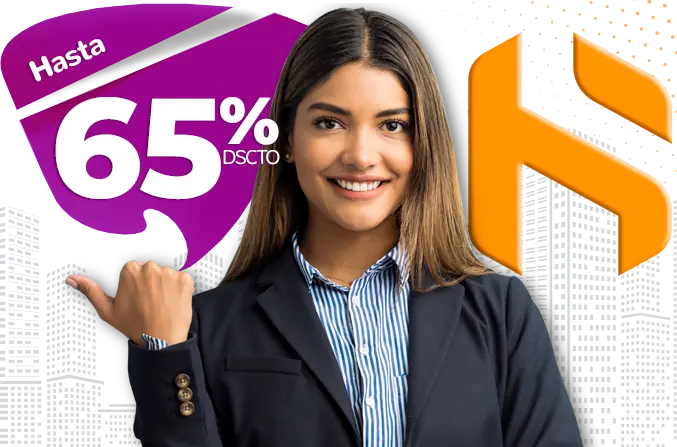 Hasta 65% dscto. en Web Hosting para proyectos personales y pequeñas empresas.