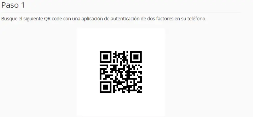 QR Autenticación de 2 Factores