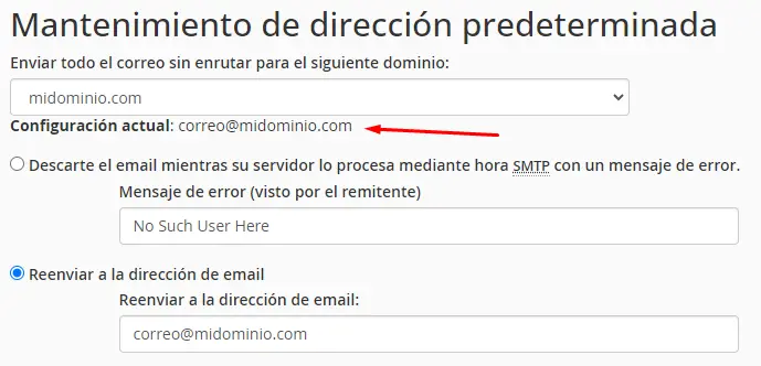 Configuración de Correo