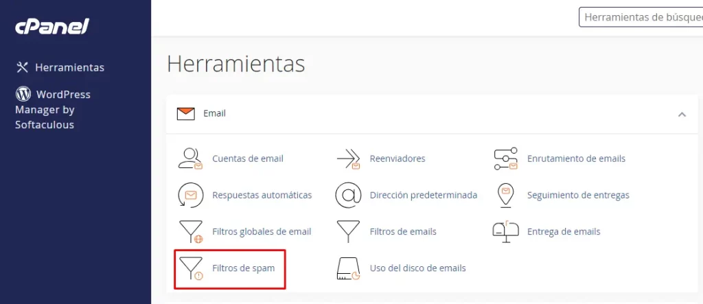 Filtros de spam