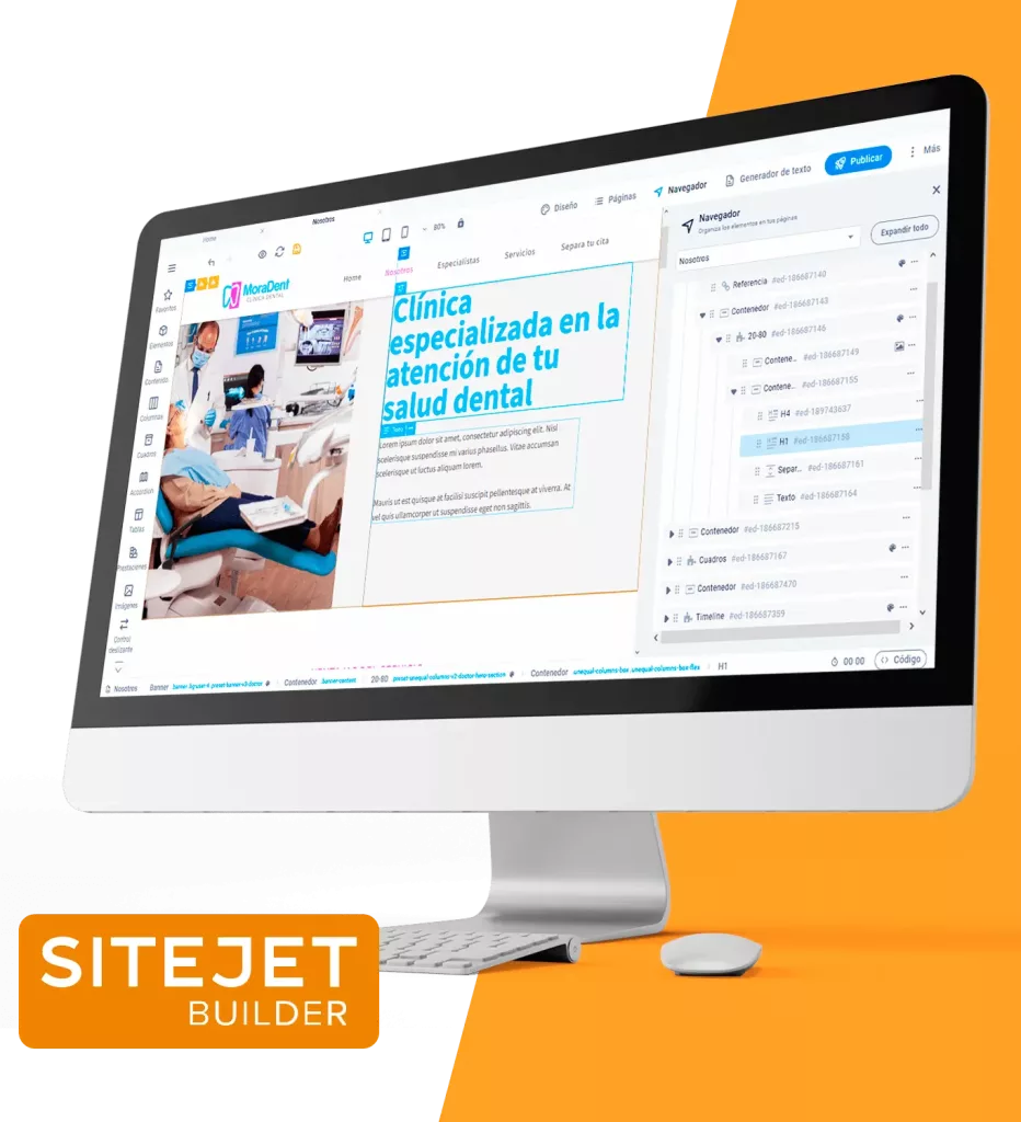 Diseña y crea tu pagina web con facilidad con Sitejet Builder