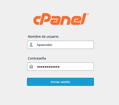 Acceder a cPanel